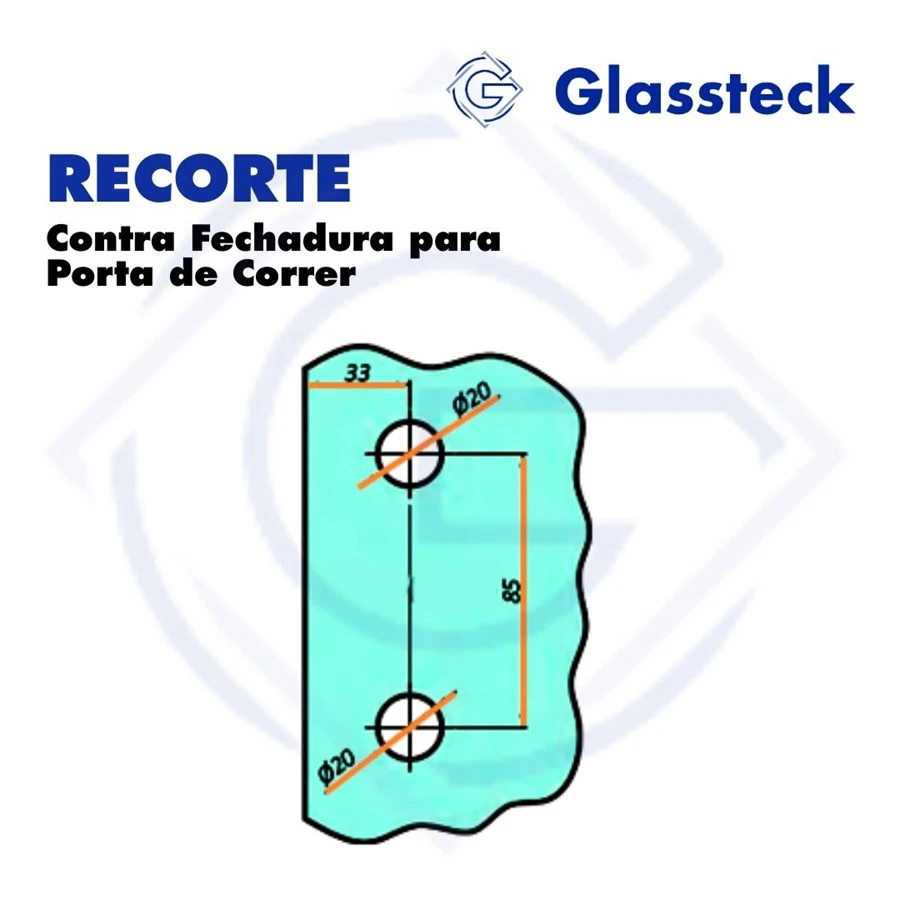 Contra Fechadura para Porta de Correr -2