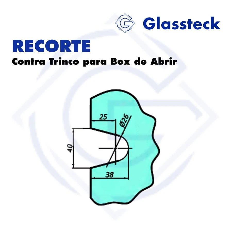 Contra Trinco para Box de Abrir -2