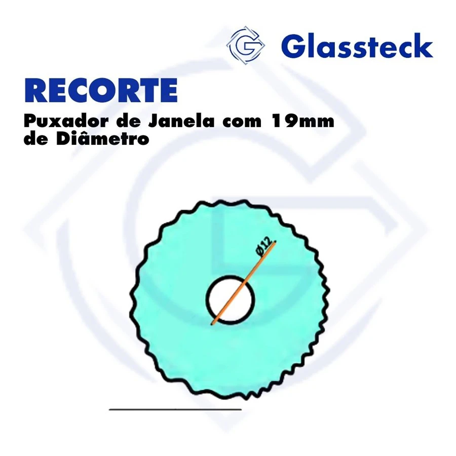 Puxador de Janela com 19mm de Diâmetro -2
