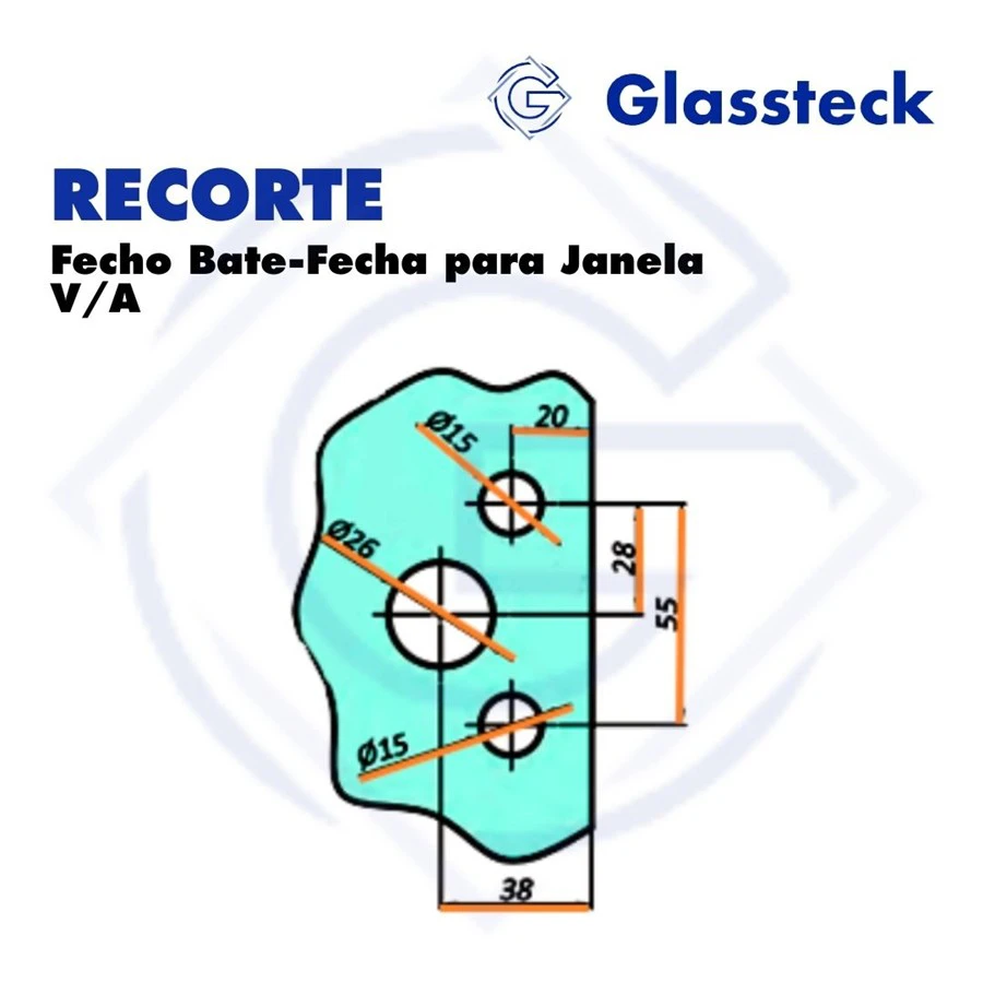 Fecho Bate-Fecha para Janela V/A -2