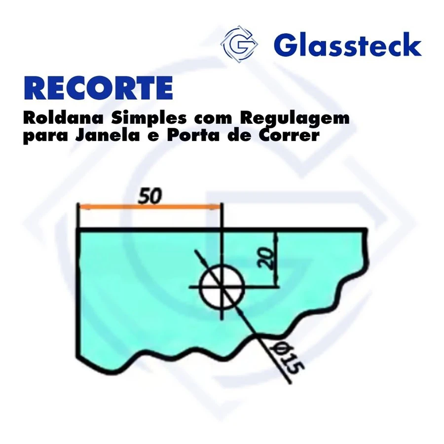 Roldana Simples com Regulagem para Janela e Porta de Correr -2