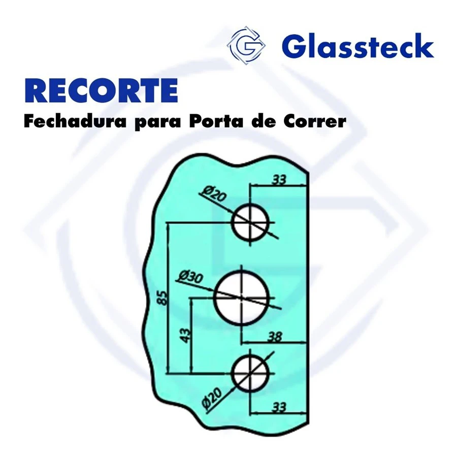 Fechadura para Porta de Correr -2