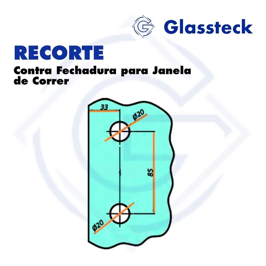 Contra Fechadura para Janela de Correr -2
